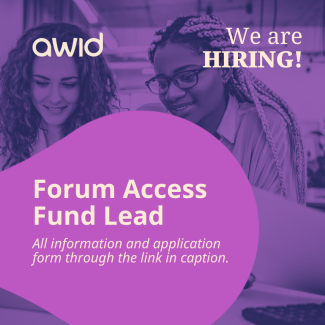 Vacancy image announcement for Forum Access Fund Lead