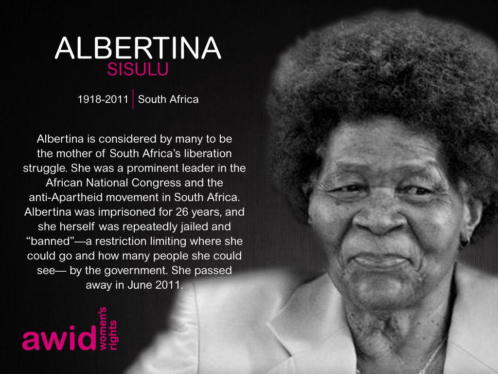 When And Where Was Albertina Sisulu Born
