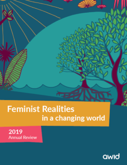 Screenshot of the 2019 Feminist realities annual report front cover