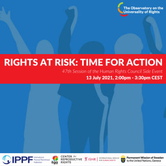 rights at risk time for action - Instagram flyer