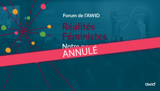 Le Forum international de l’AWID prévu à Taipei est annulé