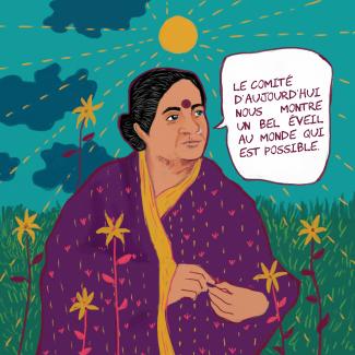 Vandana Shiva « Le comité d'aujourd'hui nous montre un bel éveil au monde qui est possible. » 