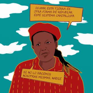 Nomsa Sizani « Ocupar esta tierra es otra forma de repudiar este sistema capitalista» «Si no lo hacemos nosotrxs mismxs, nadie nos liberará»