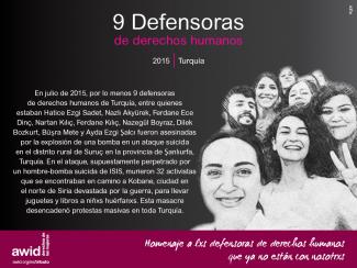 9 Defensoras de derechos humanos (SP)