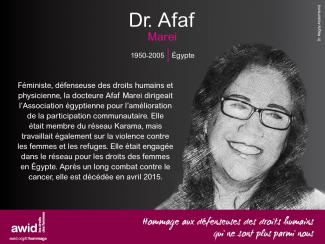 Dr. Afaf Marei (FR)