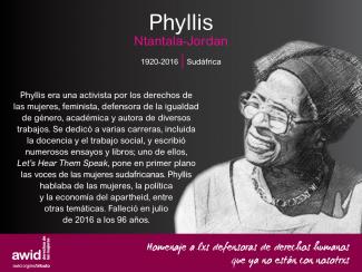 Phyllis Ntantala-Jordan (SP)