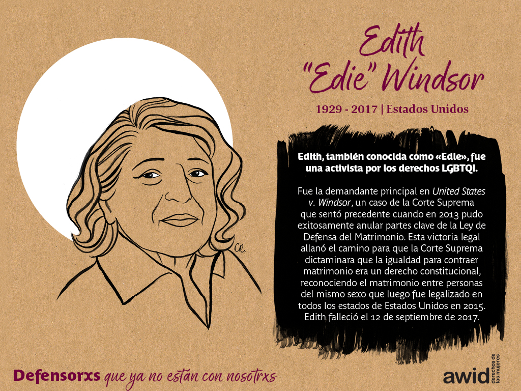 Edith "Edie" Windsor (SP) Edith "Edie" Windsor (SP)